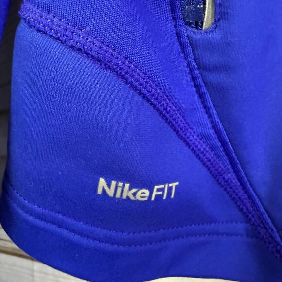 Nike Fit Full Zip Jacket Athletic Running Track Blue Small - Picture 3 of 5